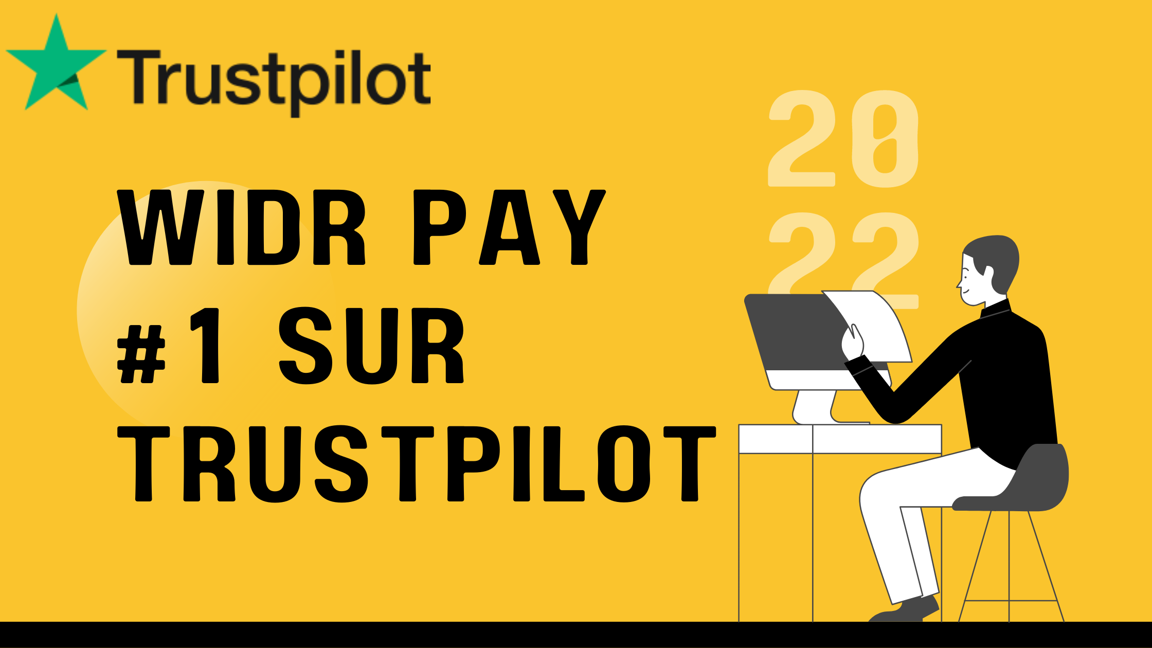 Widr Pay classé #1 sur Trustpilot